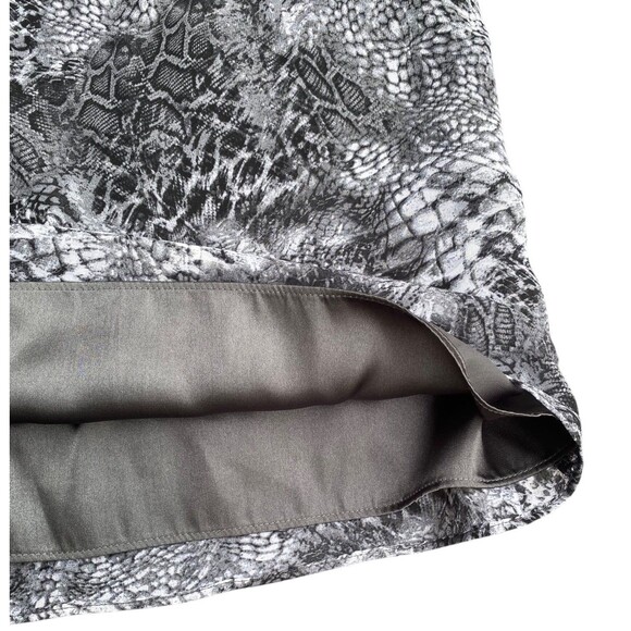 WHBM Halter Dress Sz 0 XS Snakeskin Print Beaded Embellishment Neckline - Picture 8 of 12